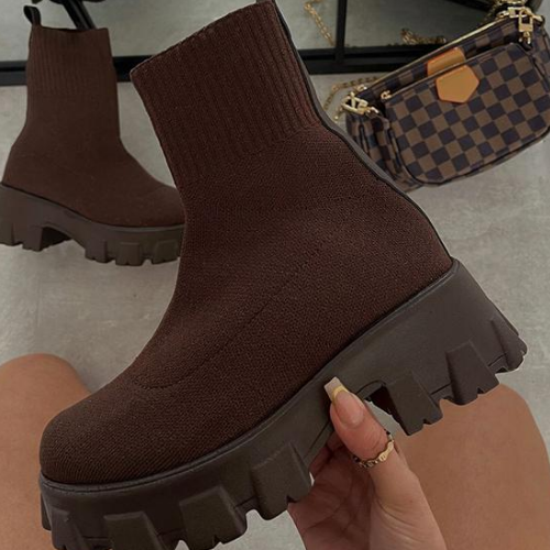 Autumn Winter Thick Soled Casual Short Boots