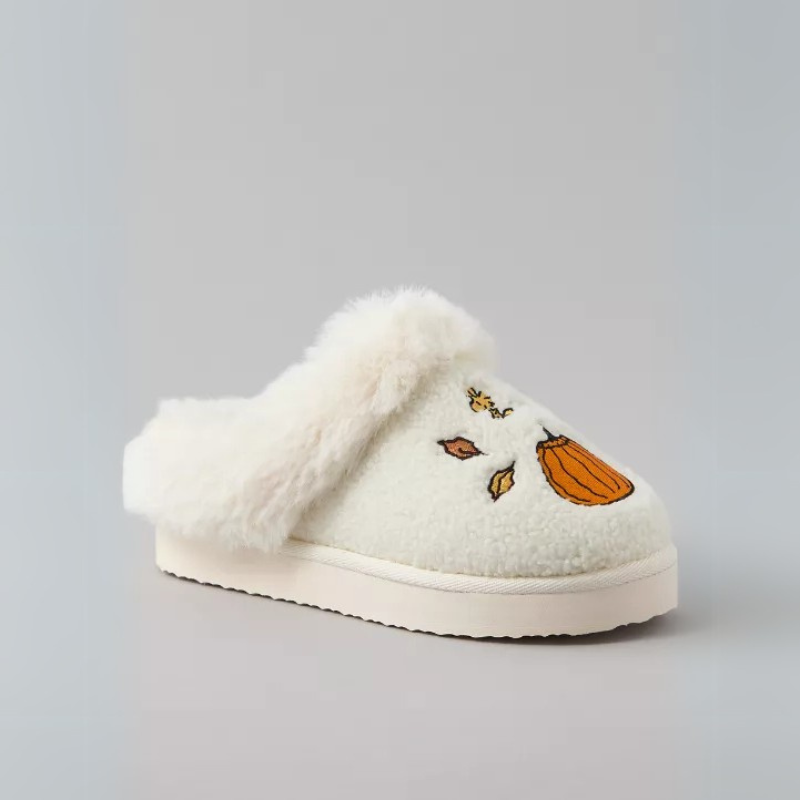 Cozy Snoopy Pumpkin Indoor Slippers