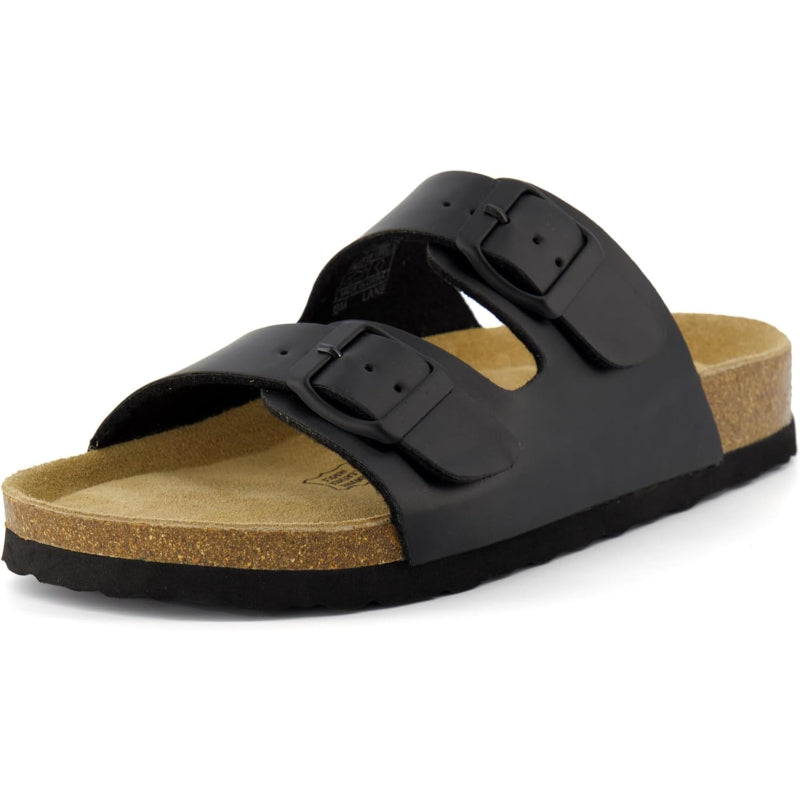 Supportive Cork Footbed Sandals With EVA Base And Buckle Strap