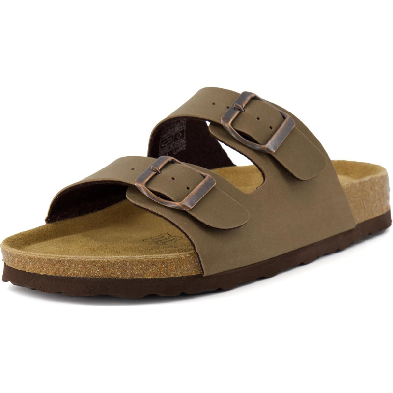 Supportive Cork Footbed Sandals With EVA Base And Buckle Strap