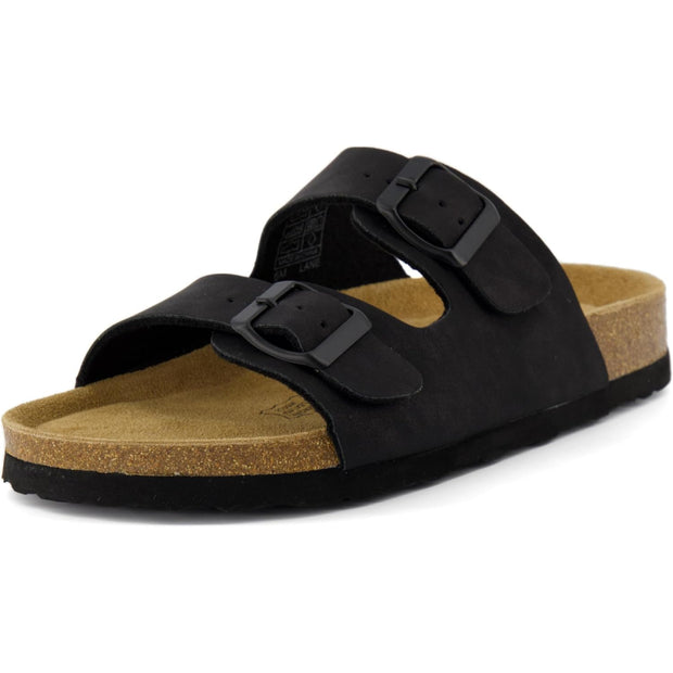 Supportive Cork Footbed Sandals With EVA Base And Buckle Strap