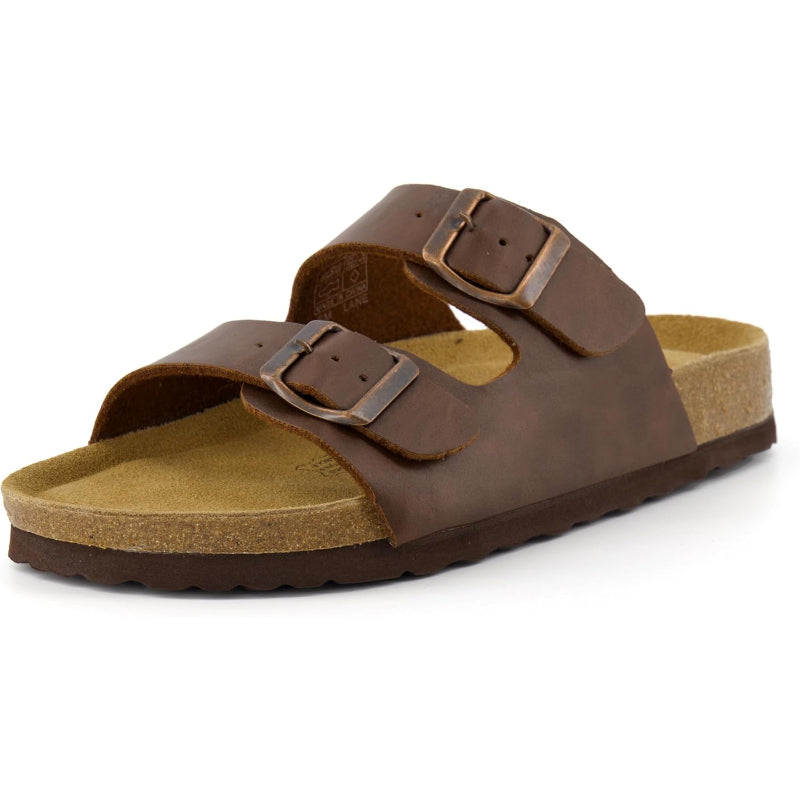 Supportive Cork Footbed Sandals With EVA Base And Buckle Strap