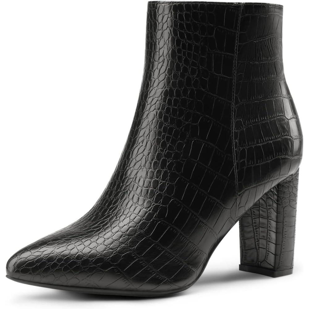 Embossed Pattern Boots