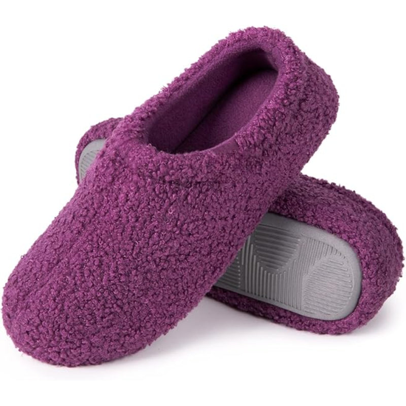 Fuzzy Fur Memory Foam Loafer Slippers