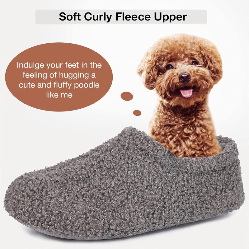 Fuzzy Fur Memory Foam Loafer Slippers