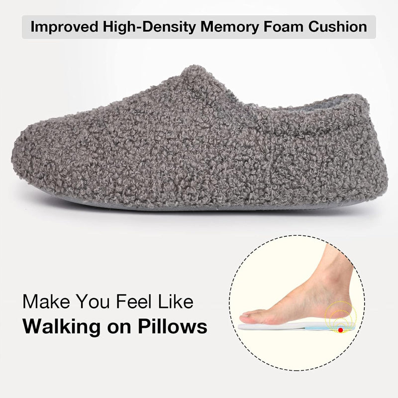 Fuzzy Fur Memory Foam Loafer Slippers