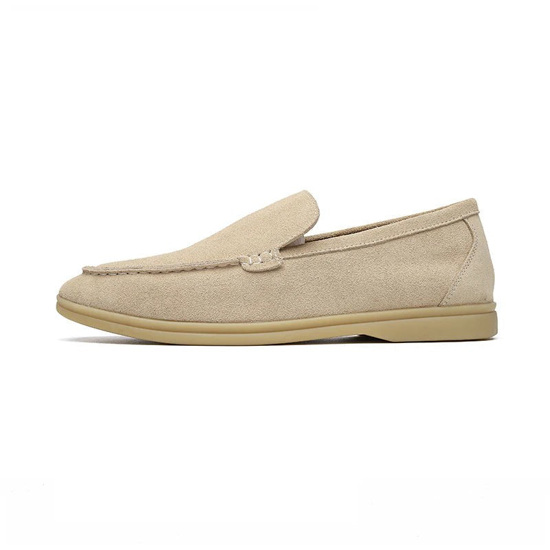 Men's Old Money Suede Slip On Loafers