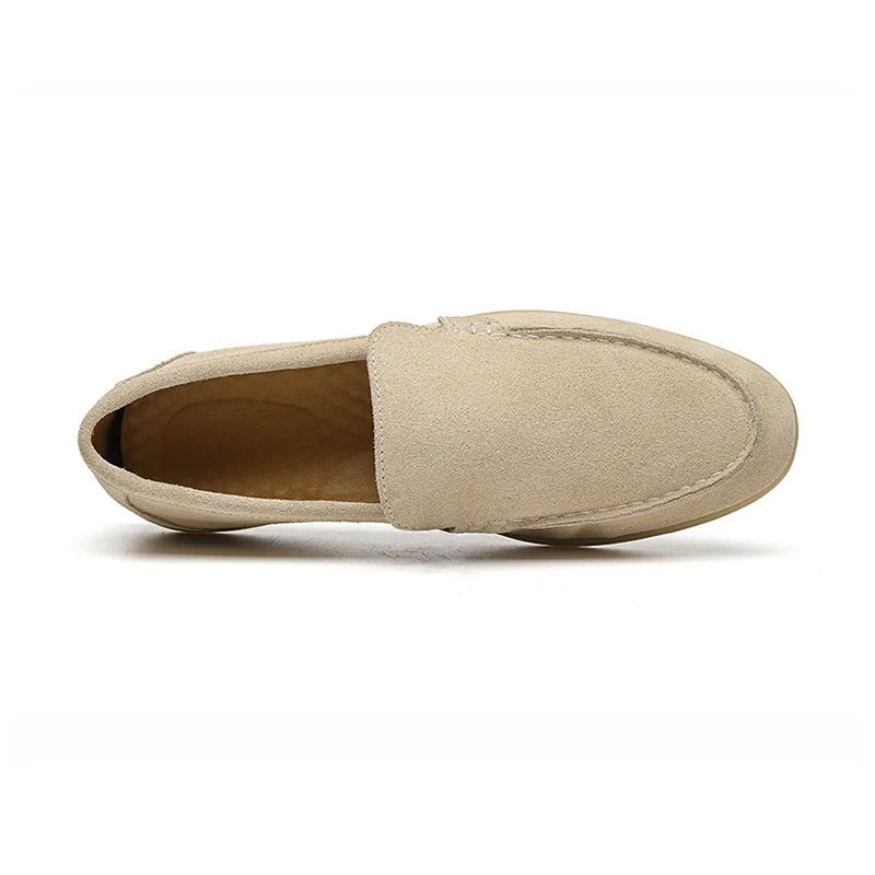 Men's Old Money Suede Slip On Loafers