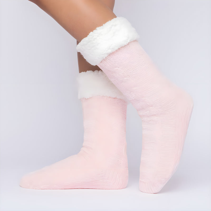 Non Slip Fleece Lined Lounge Socks