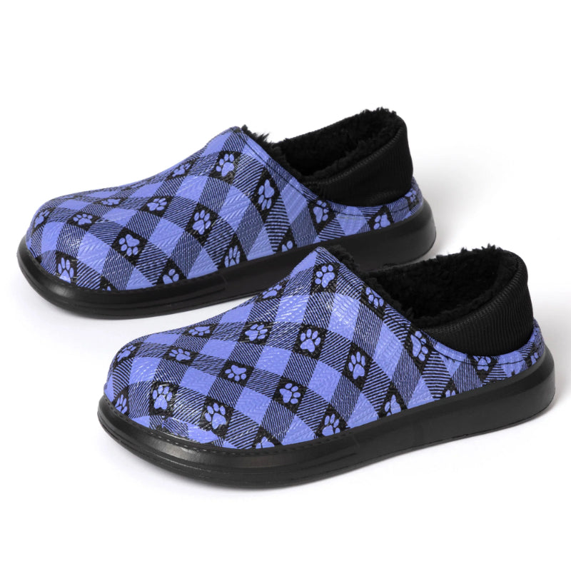 Floral Paw Print Slip On Clogs